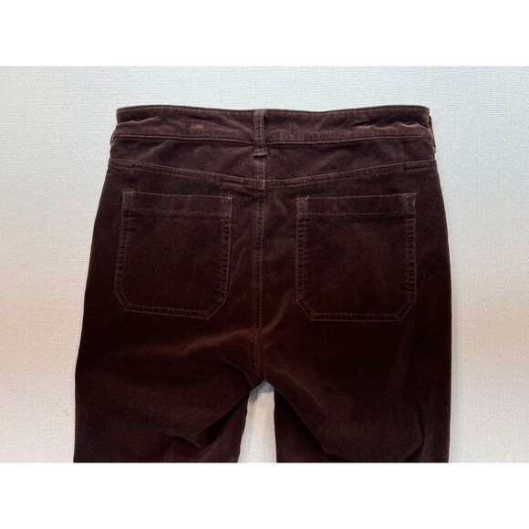 Anthropologie Pilcro Women's Corduroy Skinny Pants High Rise Size 28 Deep Brown - Picture 11 of 12